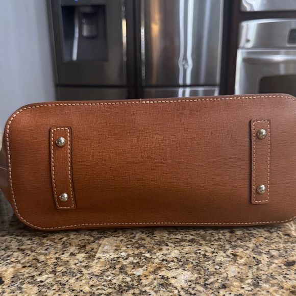 Dooney & Bourke Brown Leather Tote - Picture 5 of 7